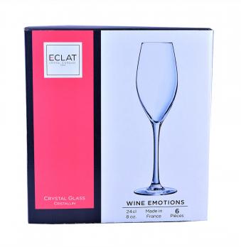 Фужеры для шампанского 240 мл Eclat Cristal d’Arques Paris Wine Emotions (набор 6 шт.) (арт. L7591)