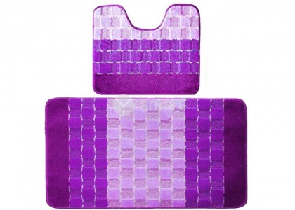 Комплект ковриков 50x80 см Banyolin silver фиолетовый (2 шт.)