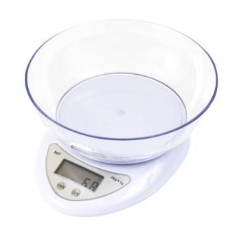 Весы кухонные 5 кг электронные с чашей (арт. 1530-KL)