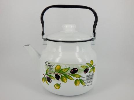 Чайник эмалированный 2,5 л Оливия-А (арт. АК-01-2711)