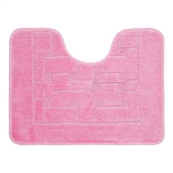 Коврик для туалета U-образный 45x55 см Banyolin classic розовый