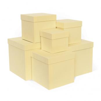 Коробка подарочная 13x13x13 см Куб слоновая кость (арт. Д11003.050)