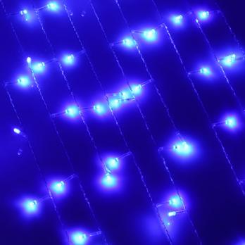 Электро гирлянда бахрома 2x0,5x0,7 м 80 LED голубая (арт. 382-020)