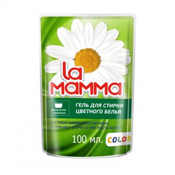 Гель для стирки цветного белья Ла Мамма (мягкая упаковка) (100 мл)