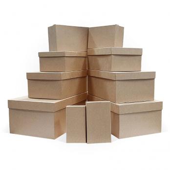 Коробка подарочная 21x14x9 см крафт (арт. Д10103П.243)