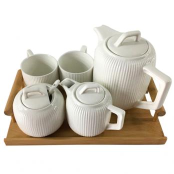 Набор чайный 5 предметов Jewel Фиона на подставке (фарфор) (арт. ПС0026-46)