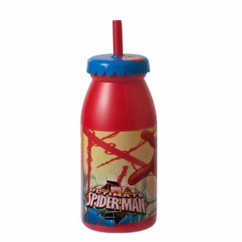 Бутылка 0,3 л Человек-Паук с крышкой и трубочкой (арт. CN1546)