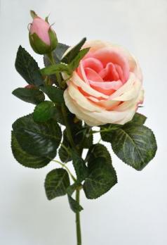 Цветок Роза Британия 2 цветка розовая