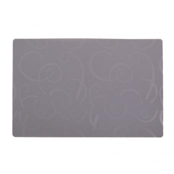 Салфетка сервировочная 30x45 см Узоры текстурированная дымчато-серый (арт. EMB8)