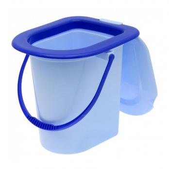 Ведро-туалет пластиковое 17 л Альтернатива голубое (арт. М1320)