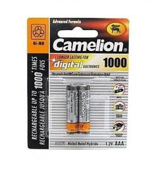 Аккумулятор AAA Camelion 1000 mAh R03 (1 шт.)