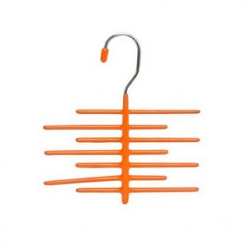 Вешалка металл/ПВХ для галстуков оранжевая (арт. AHS801)