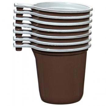 Одноразовая чашка для кофе 200 мл коричневая (1 шт.)