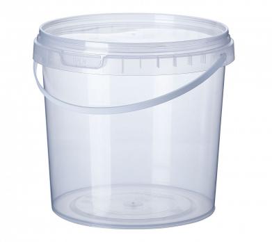 Ведро-контейнер пластиковое 3,5 л круглое с крышкой
