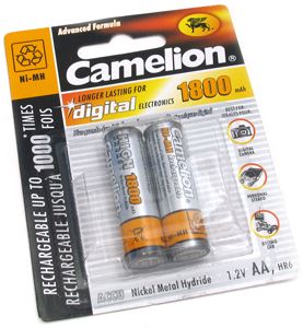 Аккумулятор AA Camelion 1800 mAh R6 (1 шт.)