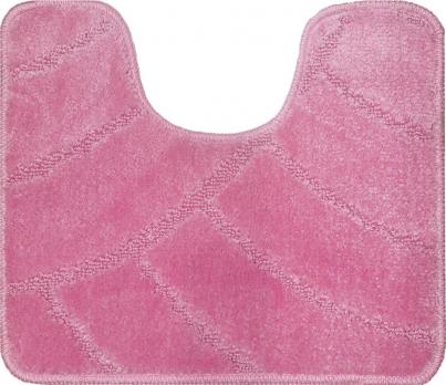Коврик для туалета U-образный 45x55 см Banyolin розовый
