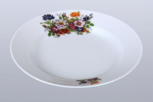Тарелка 24 см Букет цветов мелкая (арт. 10976)