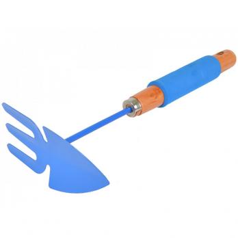 Мотыжка-рыхлитель комбинированная лепесток с деревянной ручкой и мягкой вставкой JD-6003E